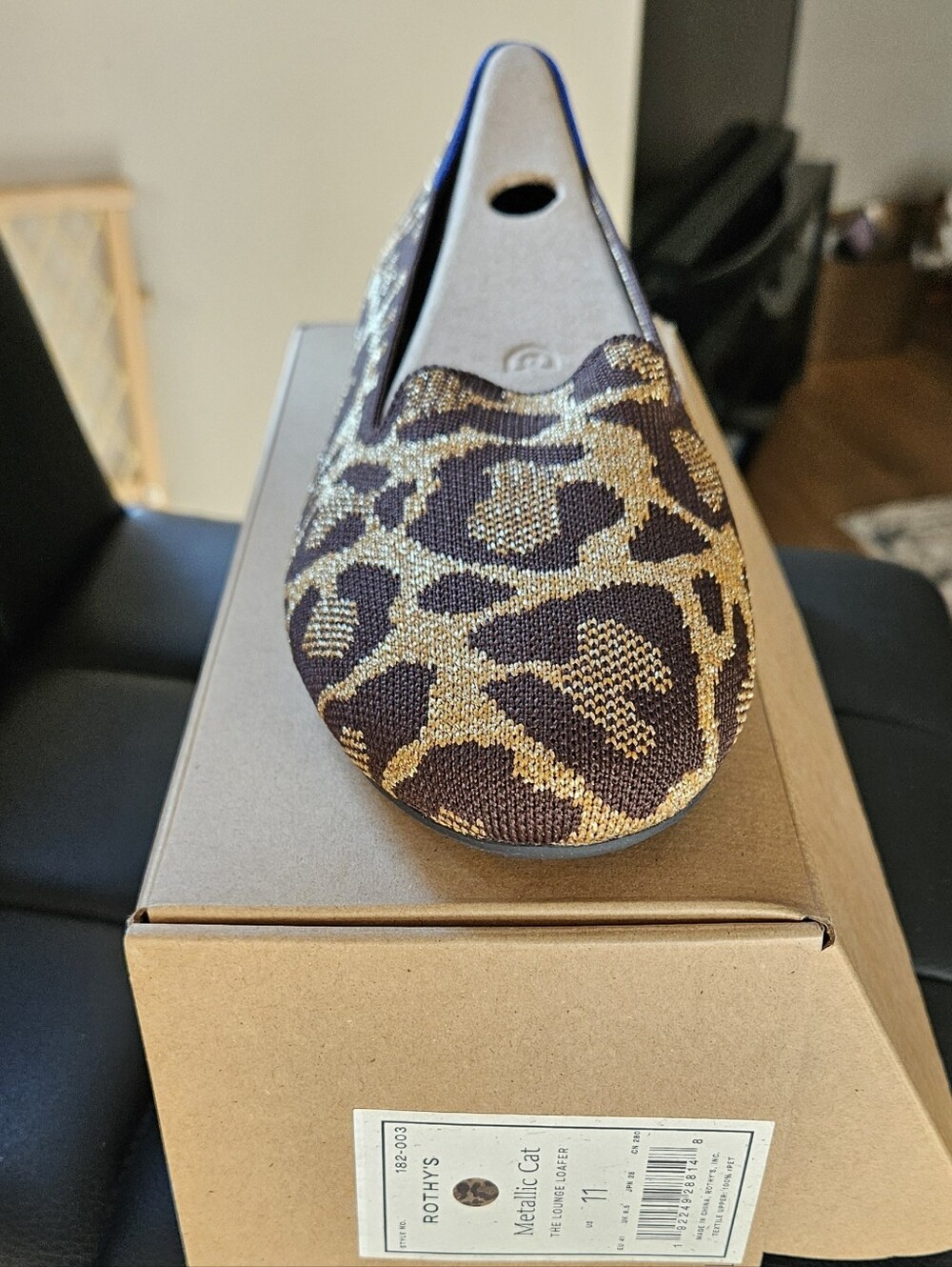 NWB Rothy's Metallic Cat The Lounge Loafer Women's Shoes - Picture 10 of 10
